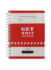 Блокнот А6 96л кл. "Get" спираль, ламинация, IN FOLIO