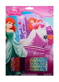 Набор для творчества Оригами Чудо-творчество Disney/Дисней Princess™ Аппликация из фольги Ариэль в замке