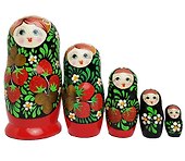 Матрёшка 5 в 1 расписная МИКС (16см) (5402564) - 1