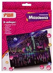 Набор для творчества ТМ Color Puppy Алмазная мозаика Ночной город (17х21см) 95423