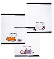 Обложки 03шт д/тетрадей "Герои с характером" 350*216мм, ПВХ 120мкм, подвес