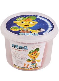 Неоновый блеск песок красный (00-00000589) (0,5 кг) (Трогательный песок Лепа) (3+) (ведро)