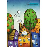 Книга для записей, Эксмо А6 (110*145) 80л. Сказочный город 7БЦ с порол., линия КЗБ6802403