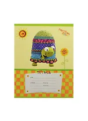 Тетрадь в клетку Unnika, "Marzipan. Веселые зверушки", 12 листов, в ассортименте