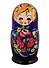 Матрешка 5 в 1 средняя (Цветы, Эскиз 01, Розы) (М05140301) - 0