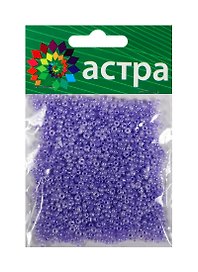 01 Бисер Астра (146 сине-сиреневый/жемчужный) (675288) (11/0) (20гр.) (стекло) (упаковка)