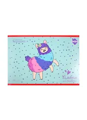 Альбом для рисования Unnika, "Веселая альпака", А4, 20 листов, на скрепке