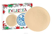 Жар-птица Гжель Декоративная тарелка из глины для росписи (282496) (Felicita) (3+)