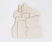 Игрушка, Развивающая игрушка: Пазл-раскраска Хижина IG0109