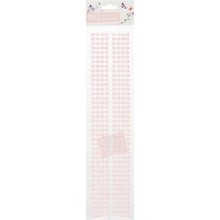 Стразы-полоски Розовые нежные(6.5*33)