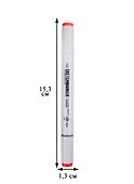 Маркер двусторонний на спиртовой основе, R122 ярко-красный, Sketchmarker - 1
