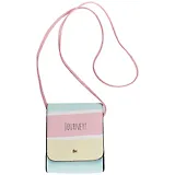 Сумка на кнопке Цветные полоски Journey(PU)(17х15)