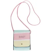 Сумка на кнопке Цветные полоски Journey(PU)(17х15)