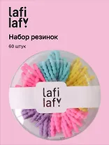 Набор резиночек в коробочке-пончике (60шт) (неоновые оттенки) (2,5см) (12-03884-B36) (Lafilaf)