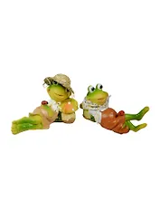 Фигурка Лягушка на отдыхе (15х7см) (2 вида) (708236)