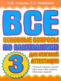 

Все основные вопросы по математике для итоговой аттестации. 3 класс