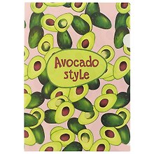 Папка -уголок «Avocado» А4, пластик 0.18 мм