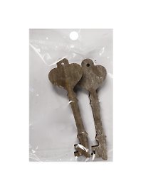 Заготовка из дерева, ключ, 2 шт, 10*3 см, серый (11-00410-15-22-04)