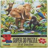 Пазл 100 Super 3D Kids Юниоры (31х23) (5+) (13524) (коробка) - 1