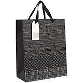 Пакет А4 32*26*12 Geometry Black нейтр., бум.мат.ламинат - 0