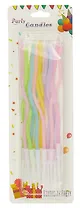 Набор свечей для торта Пастель (12 шт) (волны) (12 см)