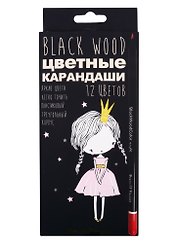 Карандаши цветные Bruno Visconti, BlackwoodColor, 12 цветов, в ассортименте