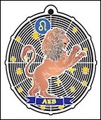 Закладка для книг Знак зодиака Лев (RBM-15) (Мир Бижу) - 0