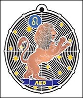 Закладка для книг Знак зодиака Лев (RBM-15) (Мир Бижу)