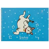 Альбом для рисования Unnika, "Кошачьи грезы", А4, 30 листов, на гребне