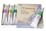 Краска-контур 05цв "Перламутр" 3D, 9мл, туба, Гамма