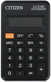 Калькулятор 8-разрядный карманный, LC-310N/LC-310NR, Citizen