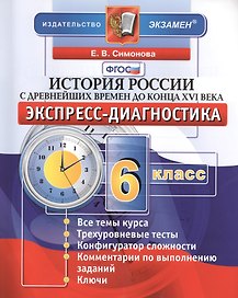 История России с древнейших времен до конца XVI века. 6 класс: экспресс-диагностика