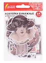 Бумажные наклейки Винтаж (64 шт) (32 дизайна) (3+) (662264) (упаковка) (Остров сокровищ)