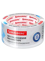 Лента клейкая 48мм*66м упаковочная, кристальная, 45мкр