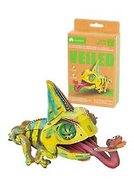 3D пазл Makebug «Хамелеон», линейка Deep Jungle. Арт. MB-D-0050