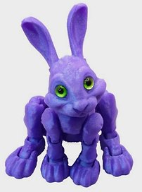 Фигурка 3D Прыгающий кролик Том (пластик) (7х7) (02002999)