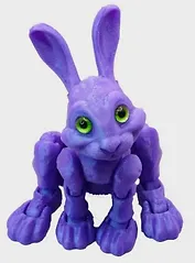 Фигурка 3D Прыгающий кролик Том (пластик) (7х7) (02002999)