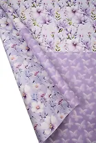 Бумага упаковочная 70*100см "Трехстороняя. Цветы" инд.уп., ассорти