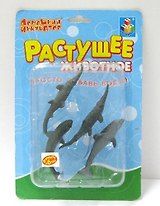 Растущее животное Морские животные (Т53567) (4шт) (3 вид.)