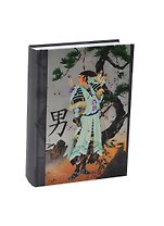 Ежедневник недат. А6+ 168л "Japanese collection. Кодекс самурая" 7БЦ, мат.ламинация "мокрый шелк", ляссе, иллюстр.вставки, резинка, Listoff