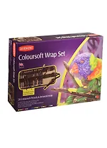 Карандаши цветные 24цв "Coloursoft" кругл., грифель 4мм, пенал, (р), DERWENT