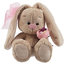 Мягкая игрушка Зайка Ми с винтажной розой (15 см) (SidX -225)