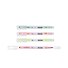 Текстовыделители Hatber, Hi-Lens Neon, двухсторонние 4 цвета - 1