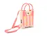 Сумочка вязаная с застежкой Бантики (розовая) (12х18х6) (текстиль) (12-Yiheng-0610) - 1