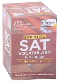 Essential SAT Vocabulary: Flashcards + Online: 500 Essential Vocabulary Words to Help Boost Your SAT Score