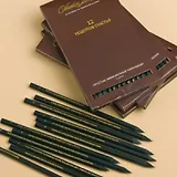 Простые амбициозные карандаши "12 рецептов счастья" (12 штук) (черное дерево) (коробка) (Техноимпекс)