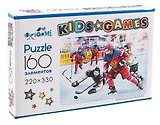 Пазл Kids Games. 160 элементов. Спорт "Хоккей" 22х33 см.