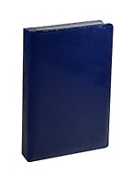 Ежедневник полудат. А5 192л "Classic" ZODIAC синий, иск.кожа, поролон, тон.бумага, справ.мат-лы, ляссе, Listoff