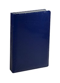 Ежедневник полудат. А5 192л "Classic" ZODIAC синий, иск.кожа, поролон, тон.бумага, справ.мат-лы, ляссе, Listoff