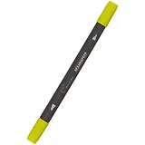 Маркер акварельный "Сонет", двухсторон., кисть и тонкий наконечник, канареечный, сонет